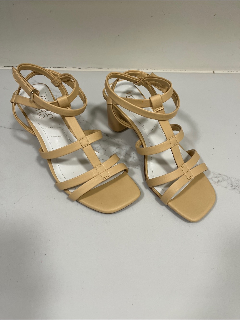 Franco Sarto Laina nude heeled sandals